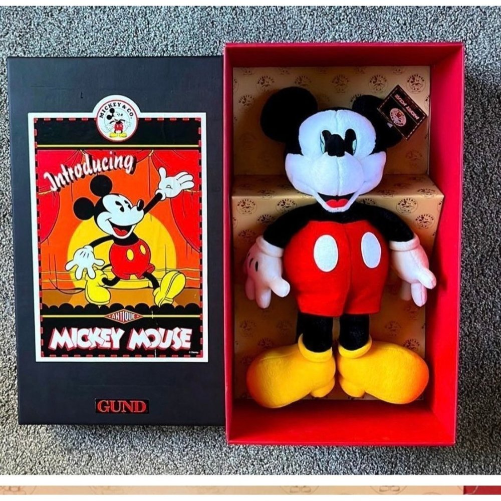 Rare Vintage Mickey Mouse Plush by GUND – Collector’s Edition Boxed Set